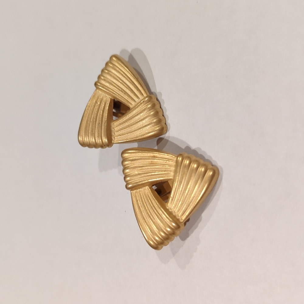 Vintage costume jewelry clip on earrings